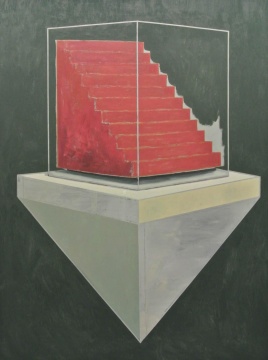 李昌龙《上一个台阶》160cm×120cm 布面油画 2015
