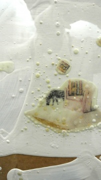 赵露《覆膜世界-枕中记No.5》45cm×60cm 综合材料 2010
赵露《覆膜世界-枕中记No.5》45cm×60cm 综合材料 2010