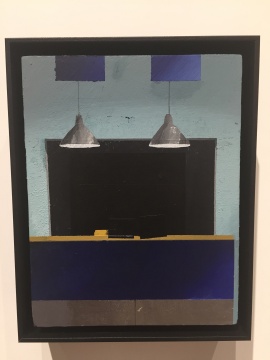《两只灯》14×18cm 木板丙烯 2015
《两只灯》14×18cm 木板丙烯 2015
