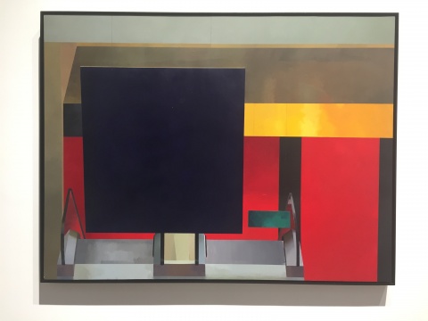 《蓝板子-2》125×165cm 木板丙烯 2015
《蓝板子-2》125×165cm 木板丙烯 2015