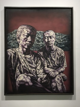 何森 《堆积无语》180×140cm 布面油彩 1996
何森 《堆积无语》180×140cm 布面油彩 1996