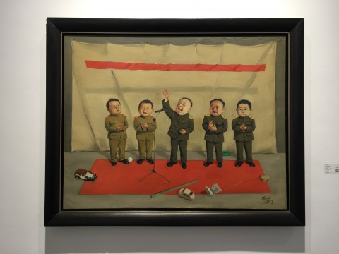 唐志冈 《儿童会议》 114×146cm 2000 唐志冈 《儿童会议》 114×146cm 2000