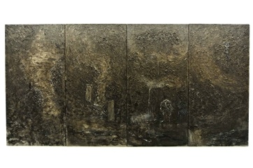 塔可《碑录图》每件100 x 80 cm,共四件 布面丙烯和墨 2015
塔可《碑录图》每件100 x 80 cm,共四件 布面丙烯和墨 2015