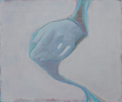 现场展出作品 《一只手》 32.5×40cm  布面油画 2015