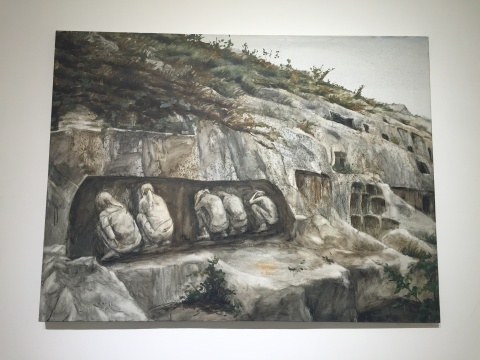 《小岗石窟015》120×160cm 布面油画 2014
