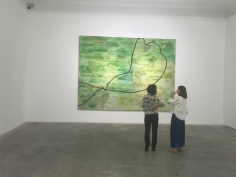 在香格纳画廊H空间展出了大量大尺幅作品
在香格纳画廊H空间展出了大量大尺幅作品
