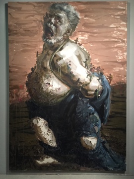 《被束缚的奴隶》 300×200cm 布面油画 2008
