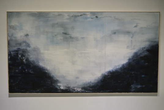 朱贤巍《寒山道》150×280cm 布面丙烯 2015
朱贤巍《寒山道》150×280cm 布面丙烯 2015