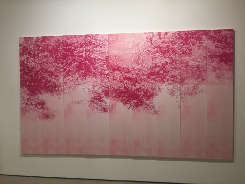 石磊 《风花雪月一》 360×180cm 木口木刻 2014
