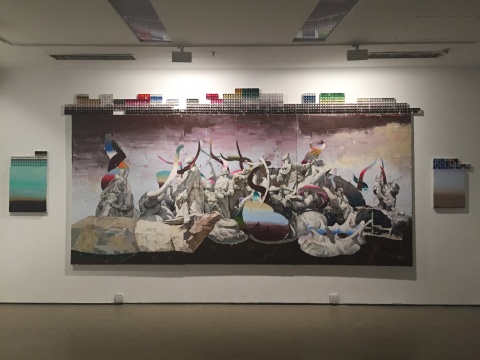 杨帆 《革命》200×450cm 布面油画 2014
