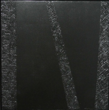 周杰《-∞•象牙黑#2》50×50cm 布面油画 2015
周杰《-∞•象牙黑#2》50×50cm 布面油画 2015