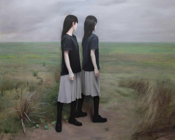 薛若哲《被取消的风景》200×250cm 布面油画 2015
薛若哲《被取消的风景》200×250cm 布面油画 2015