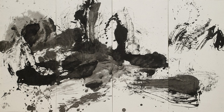 黄锐《无题》137×272cm 纸上水墨 1986
黄锐《无题》137×272cm 纸上水墨 1986