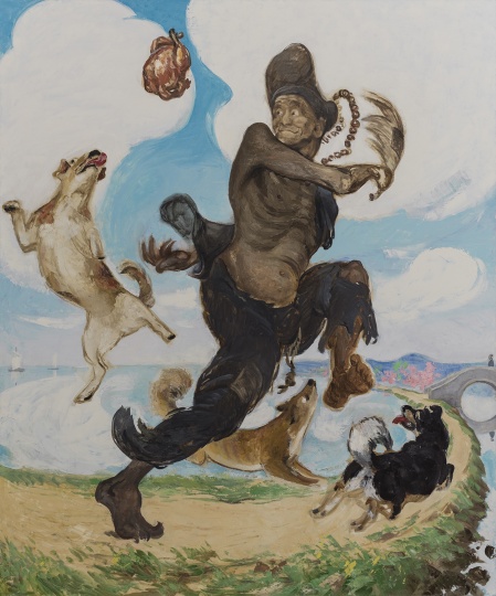 王兴伟 《济公》 240×200cm 布面油画 2015
王兴伟 《济公》 240×200cm 布面油画 2015