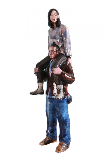 权五祥《with Lean》254×85×65cm C-print、综合材料 2009
权五祥《with Lean》254×85×65cm C-print、综合材料 2009