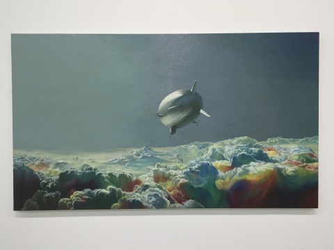 《云途系列之七》 100×175cm 布面油画 2014
