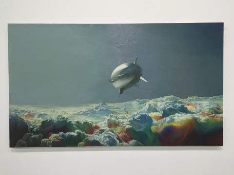 《云途系列之七》 100×175cm 布面油画 2014
《云途系列之七》 100×175cm 布面油画 2014