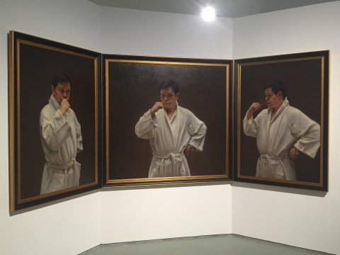 庞茂琨作品《子夜》,此次展览中自画像也是一大看点
庞茂琨作品《子夜》,此次展览中自画像也是一大看点