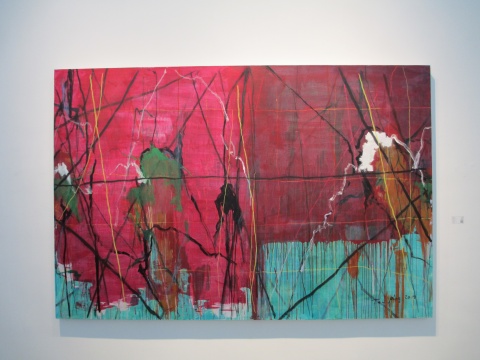 谭平 《穿越》 200×300cm 布面丙烯 2014 谭平 《穿越》 200×300cm 布面丙烯 2014