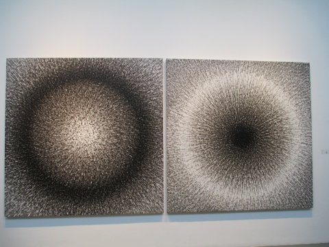 孟禄丁 《元速》200×200cm×2 布面丙烯 2009
