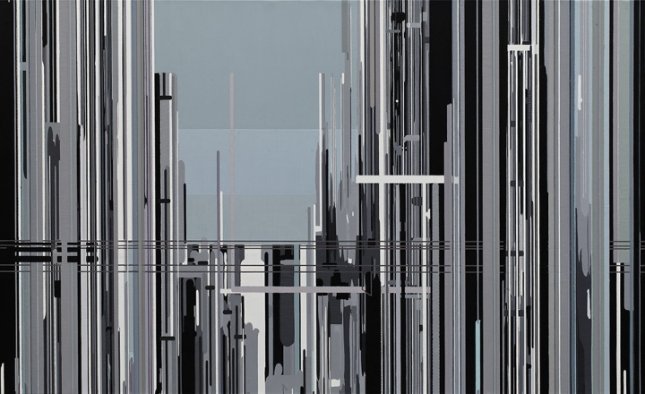 刘韡   《紫气》  布面油彩  180 x 300cm  2009
