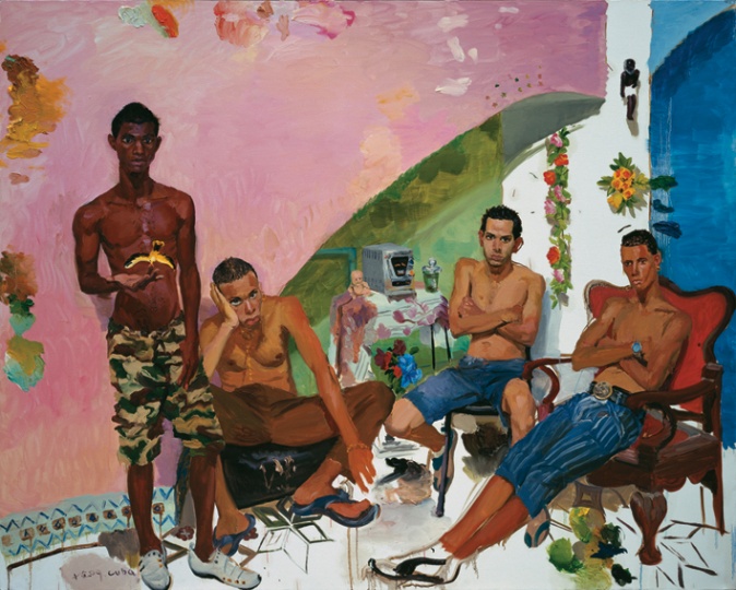 《阿曼多和他的朋友》 200x250cm 布面油画 2009
《阿曼多和他的朋友》 200x250cm 布面油画 2009