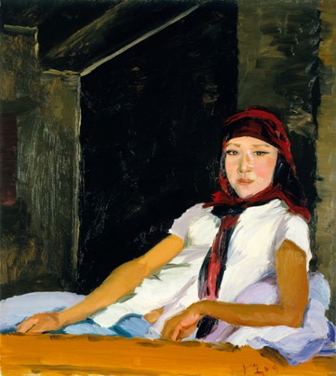 《大妮》100x90cm 布面油画 2009
去年他来的时候大妮还是个姑娘,今年已为人妇,带着穆斯林妇女婚后必须才有的头纱。
《大妮》100x90cm 布面油画 2009
去年他来的时候大妮还是个姑娘,今年已为人妇,带着穆斯林妇女婚后必须才有的头纱。
