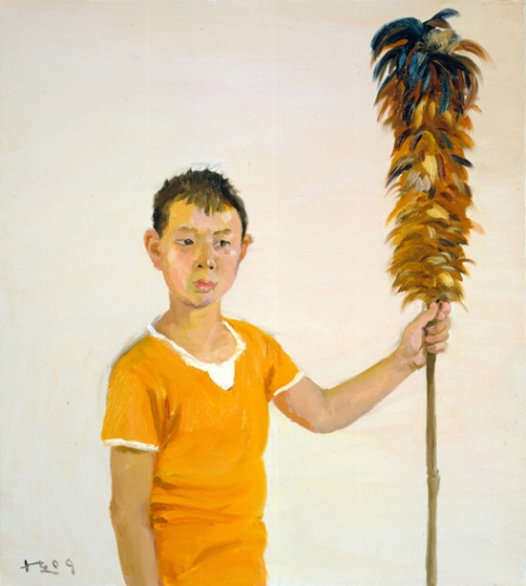 《孙子》 100x90cm 布面油画 2009
