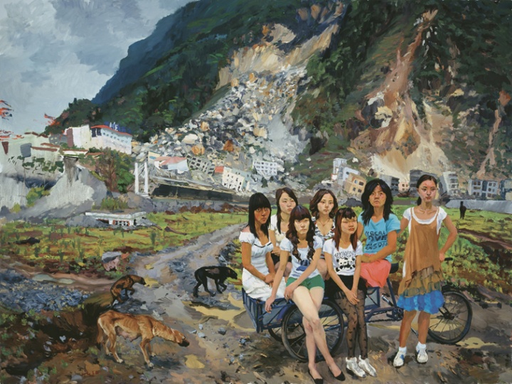 《出北川》 300x400cm 布面油画 2010
《出北川》 300x400cm 布面油画 2010