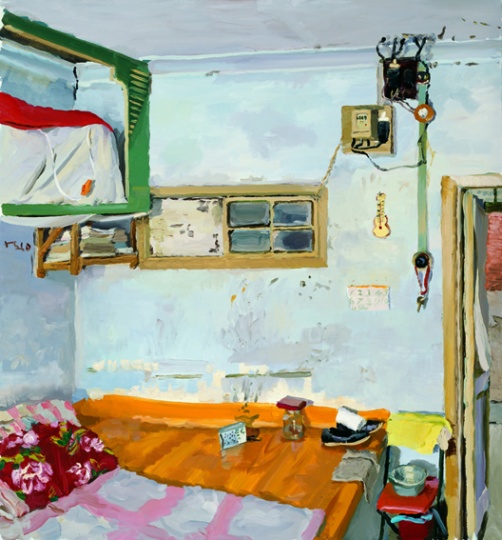 《我的老家》 150x140cm 布面油画 2010
《我的老家》 150x140cm 布面油画 2010