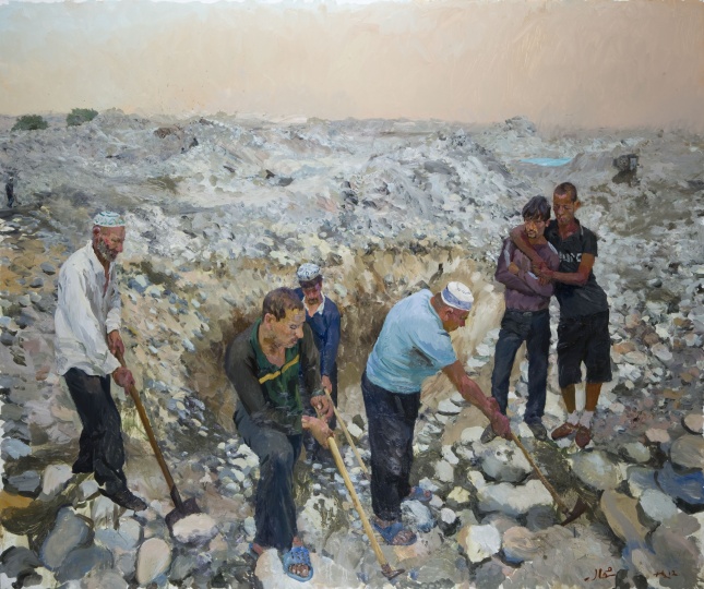 《北》300x250cm 布面油画 2012
这件作品让刘小东至今仍记得维语的“北”字的写法,他说知道了北是人生第一重要的事。
《北》300x250cm 布面油画 2012
这件作品让刘小东至今仍记得维语的“北”字的写法,他说知道了北是人生第一重要的事。