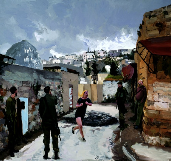 《在以色列和巴基斯坦之间no.20》150x140cm布面油画 2013
《在以色列和巴基斯坦之间no.20》150x140cm布面油画 2013