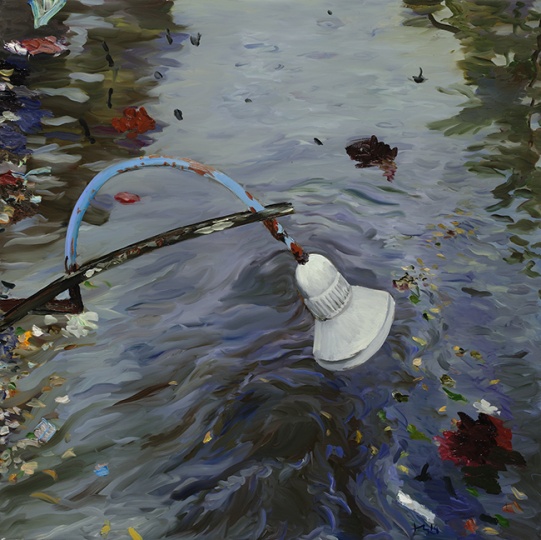 《记忆树之三》200x200cm 布面油画 2014
《记忆树之三》200x200cm 布面油画 2014