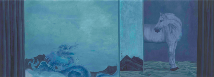 《龙马会》65×180cm 纸本 2010
《龙马会》65×180cm 纸本 2010