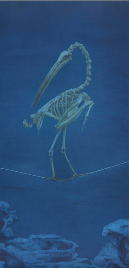 《一生悬命》 130×65cm  纸本  2009
