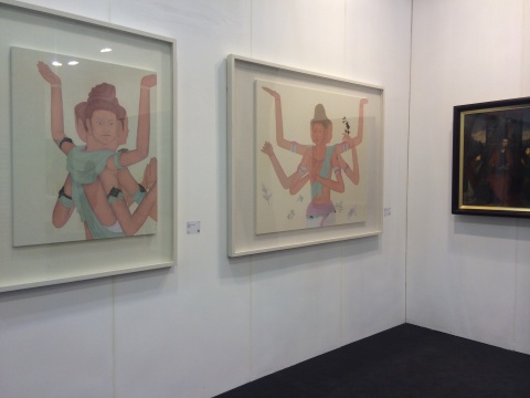 “2011—2014青年艺术100回顾展”展览现场
“2011—2014青年艺术100回顾展”展览现场