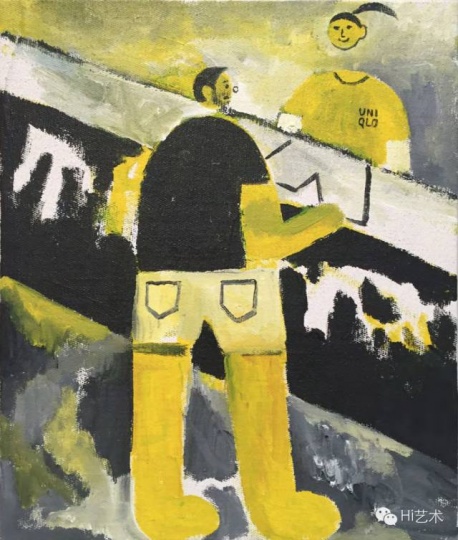 烟囱 《优衣库》60×50cm 布面丙烯 2015
烟囱 《优衣库》60×50cm 布面丙烯 2015