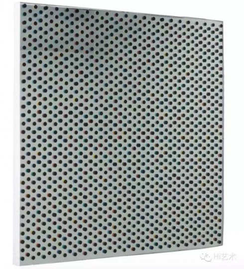 韩建宇 《重影之一》 100×100cm 布面油画、树脂 2015
