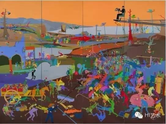 缪晓春 《死亡胜利》 300×400cm 亚麻布面油画 2015
缪晓春 《死亡胜利》 300×400cm 亚麻布面油画 2015