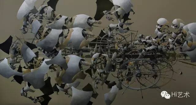 李新平 《绝对空间》 200×380cm 布面油画 2014
李新平 《绝对空间》 200×380cm 布面油画 2014