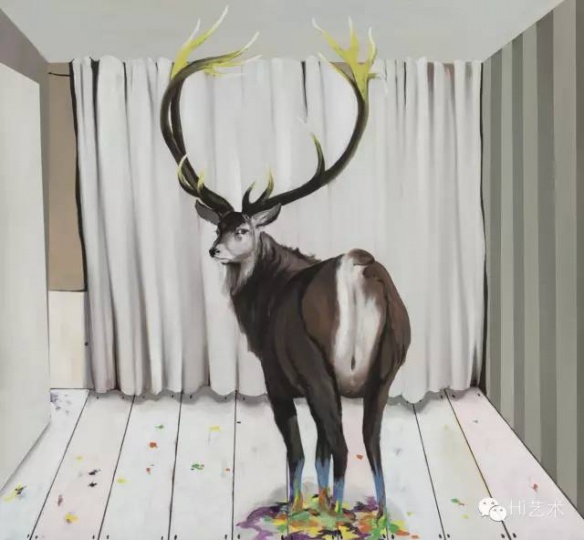 GAMA 《九色鹿#2》 120×130cm 布面油画 2015
GAMA 《九色鹿#2》 120×130cm 布面油画 2015