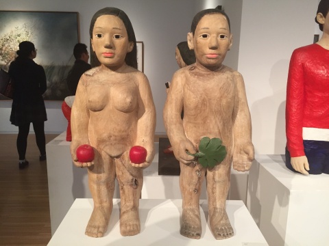 任俊华 《亚当夏娃》 70×22×85cm 香樟木 2013
任俊华 《亚当夏娃》 70×22×85cm 香樟木 2013