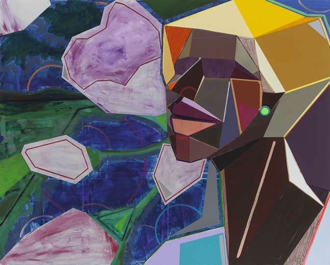 《女歌唱家》 200×250cm 布面丙烯 2015
《女歌唱家》 200×250cm 布面丙烯 2015