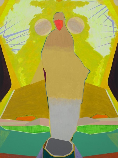 《风光-女人》 200×150cm 布面丙烯 2014
《风光-女人》 200×150cm 布面丙烯 2014