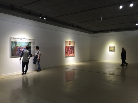 展览现场,图为谢晓泽作品展出现场
展览现场,图为谢晓泽作品展出现场