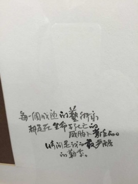 每一个成熟的艺术家,都是在生命与死亡的威胁下着作的。时间是我的最严酷的勒索。
每一个成熟的艺术家,都是在生命与死亡的威胁下着作的。时间是我的最严酷的勒索。