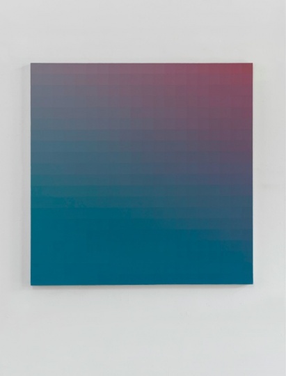 《四百 蓝》 100×100cm 布面丙烯 2008
《四百 蓝》 100×100cm 布面丙烯 2008