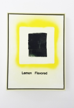 《Lemon Flavored.B-0501》  40×30cm   布面丙烯、铅笔和丝网印刷     2015
