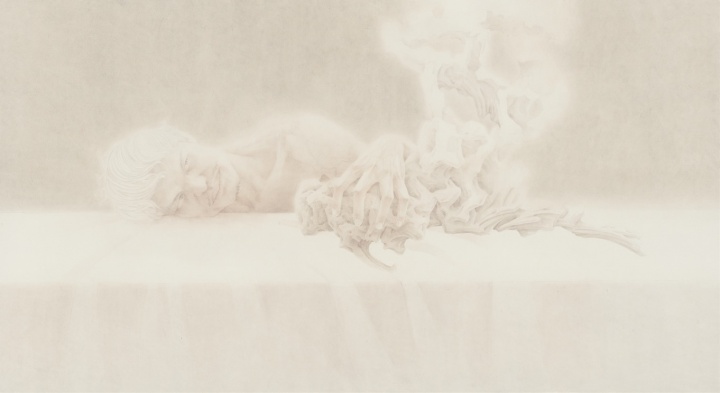 《白日梦之三》 85×155cm 纸本设色 2013
《白日梦之三》 85×155cm 纸本设色 2013