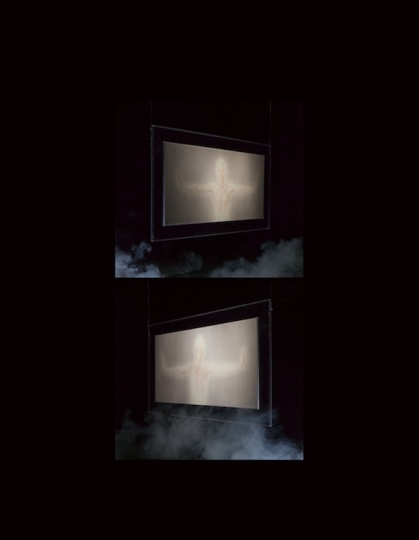 《绘画雕塑-勇气》88×181cm×2 纸本设色 2014
《绘画雕塑-勇气》88×181cm×2 纸本设色 2014